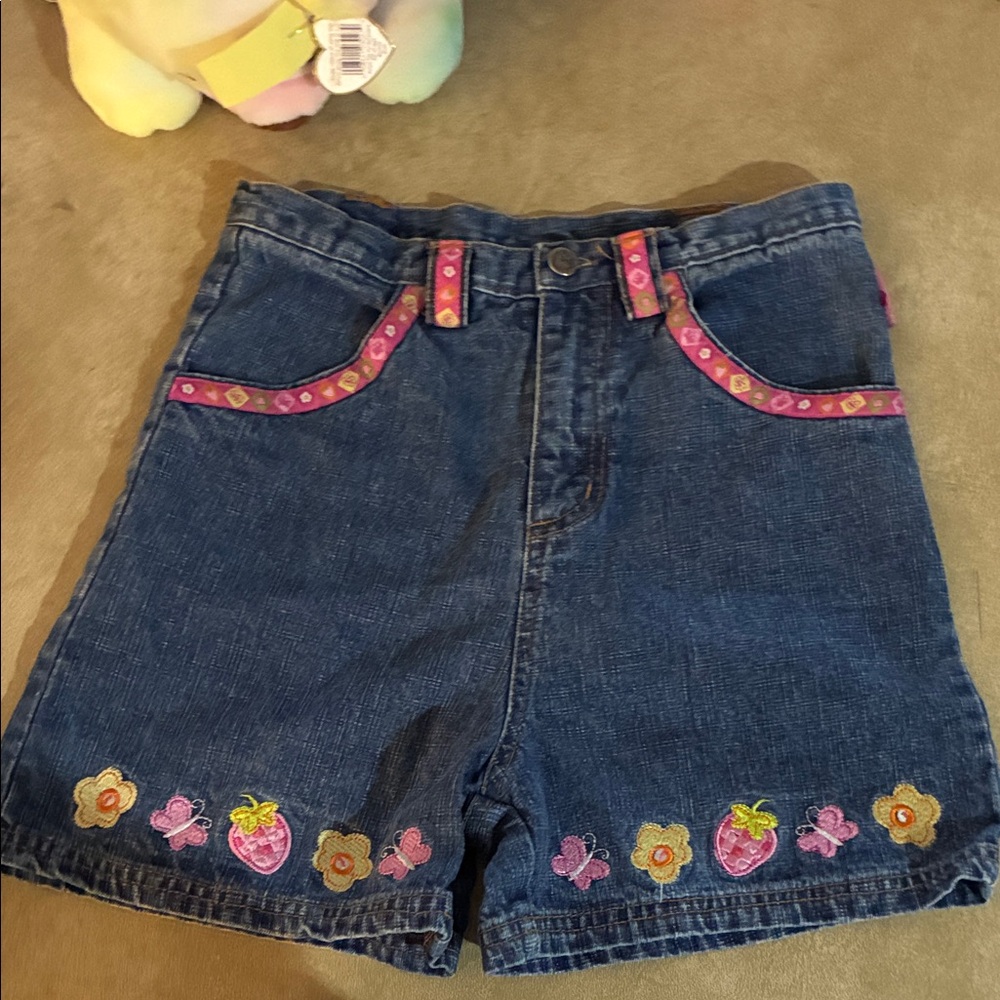 Kids denim 2004 strawberry shortcake shorts